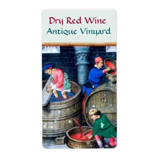 OUDE GRAPE VINEYARD RED RODE WIJNBARRELS ETIKET (Voorkant)