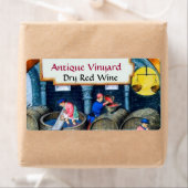 OUDE GRAPE VINEYARD RED RODE WIJNBARRELS ETIKET (Insitu)