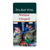 OUDE GRAPE VINEYARD RED RODE WIJNBARRELS ETIKET (Voorkant)