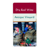 OUDE GRAPE VINEYARD RED RODE WIJNBARRELS ETIKET (Voorkant)