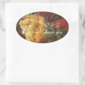 OUDE GRAPE VINEYARD WINE-TASTPARTIJ, Dank u Ovale Sticker (Tas)