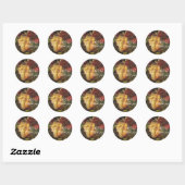 OUDE GRAPE VINEYARD WINE-TASTPARTIJ, Dank u Ronde Sticker (Vel)