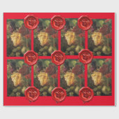 OUDE GRAPE VINEYARD WINE TASTPARTIJ Rood waaszegel Cadeaupapier (Vlak)