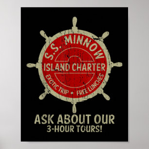 Oude Grappige Cruise Ship Retro Schepen Bootreis Poster
