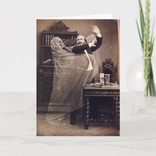 Oude grappige enge Victoriaans spook portret poste Kaart (Voorkant)