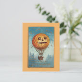 Oude grappige Halloween-illustratie Briefkaart (Staand voorkant)