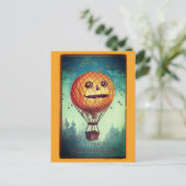 Oude grappige Halloween-illustratie Briefkaart (Staand voorkant)