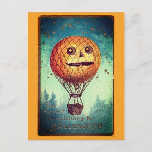 Oude grappige Halloween-illustratie Briefkaart (Voorkant)