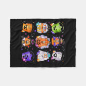 Oude Grappige Halloween Pompoen Griezelige Nuggets Fleece Deken (Voorkant (Horizontaal))