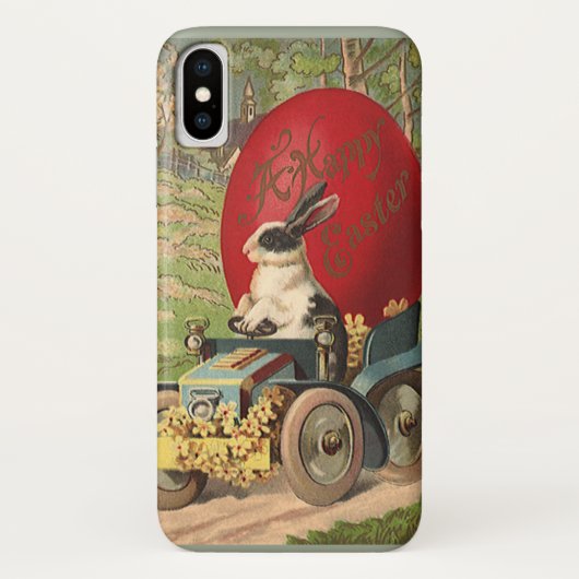 Oude grappige Pasen, konijn ei auto Case-Mate iPhone Case (Achterkant)
