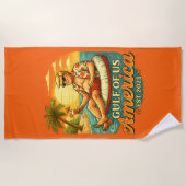 Oude Grappige Trump Amerika's Golf 2025 Strandlaken (Voorkant)