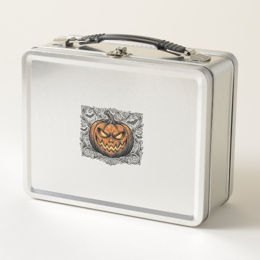 Oude Gravure Halloween Pompoen Shirt Ontwerp_1 (Voorkant)