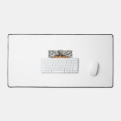 Oude Gravure Halloween Pompoen Shirt Ontwerp_1 Bureaumat (Keyboard & Muis)