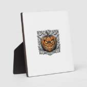 Oude Gravure Halloween Pompoen Shirt Ontwerp_1 Fotoplaat (Voorkant)
