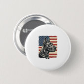 Oude Great Dane Patriottische Vlag Vector Design_1 Ronde Button 5,7 Cm (Voorkant /achterkant)