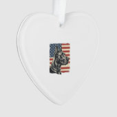 Oude Great Dane Patriottische Vlag Vectorontwerp_1 Ornament (voorkant)