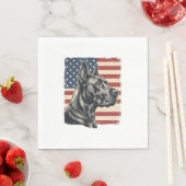 Oude Great Dane Patriottische Vlag Vectorontwerp_1 Servet (Insitu)