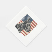 Oude Great Dane Patriottische Vlag Vectorontwerp_1 Servet (Hoek)