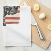 Oude Great Dane Patriottische Vlag Vectorontwerp_1 Theedoek (Quarter Fold)