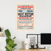 Oude Great Western Railway-poster Poster (Thuiskantoor)