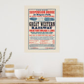 Oude Great Western Railway-poster Poster (Keuken)