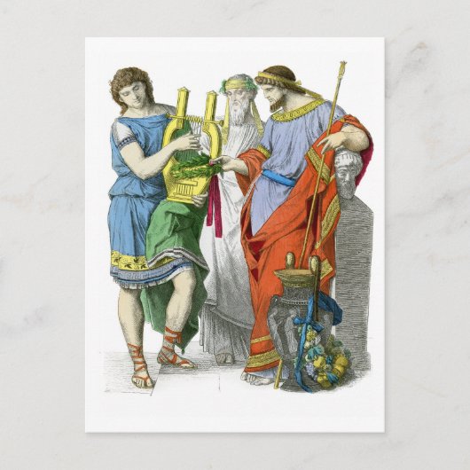 Oude Grieken Briefkaart (Voorkant)