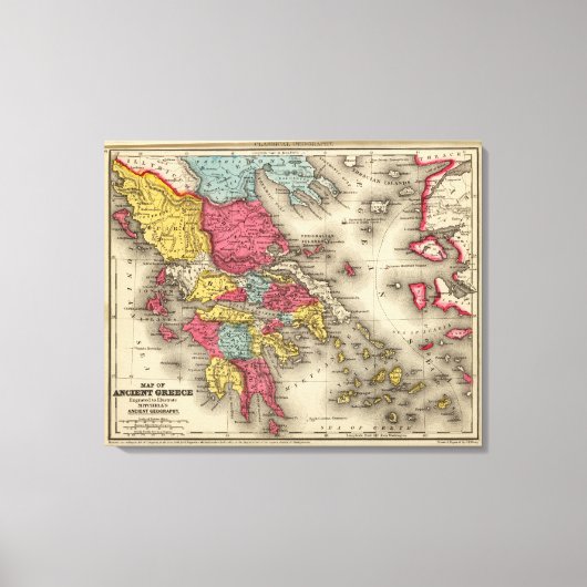 Oude Griekenland 2 Canvas Afdruk (Voorkant)