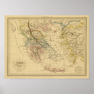 Oude Griekenland aan het begin van het Christelijk Poster