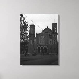 Oude Griekenland Athene Panagia Gorgoepikoos Kerk Canvas Afdruk