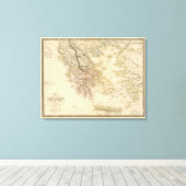 Oude Griekenland Canvas Afdruk (Insitu (Houten vloer))