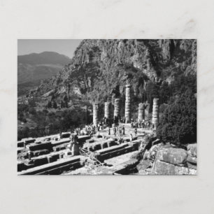 Oude Griekenland Delphi Apollo Tempel Briefkaart