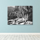 Oude Griekenland Delphi Apollo Tempel Canvas Afdruk (Insitu (Houten vloer))
