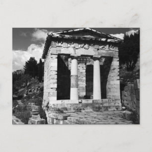 Oude Griekenland Delphi Athenische schatkist Briefkaart