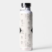 Oude Griekenland Griekse geschiedenis patroon Mono Waterfles (Rechts)