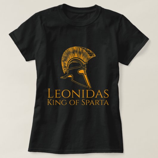 Oude griekenland - Leonidas koning van sparta T-shirt (Design voorkant)