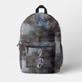 Oude Griekenland Muziek Clef Bedrukte Rugzak