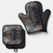 Oude Griekenland Muziek Personeel Ovenwant & Pannenlap Set (Voorkant / Achterkant)