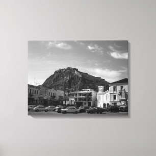 Oude Griekenland Nafplion Venetiaans kasteel Canvas Afdruk