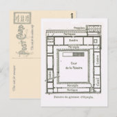 Oude Griekenland, Olympia, plan van de Gymnasium Briefkaart (Voorkant / Achterkant)