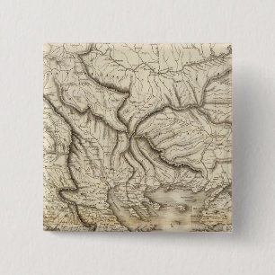 Oude Griekenland Vierkante Button 5,1 Cm