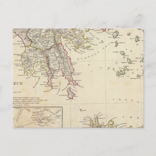 Oude Griekenland, zuidelijk Briefkaart (Voorkant)