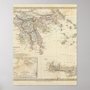 Oude Griekenland, zuidelijk Poster