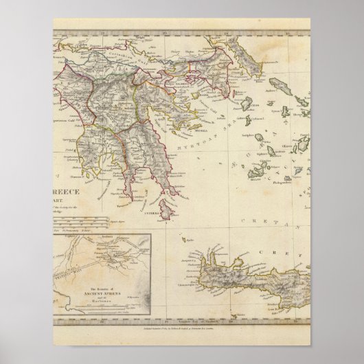 Oude Griekenland, zuidelijk Poster (Voorkant)