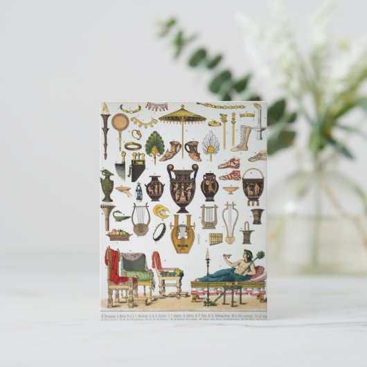 Oude Grieks Briefkaart (Staand voorkant)