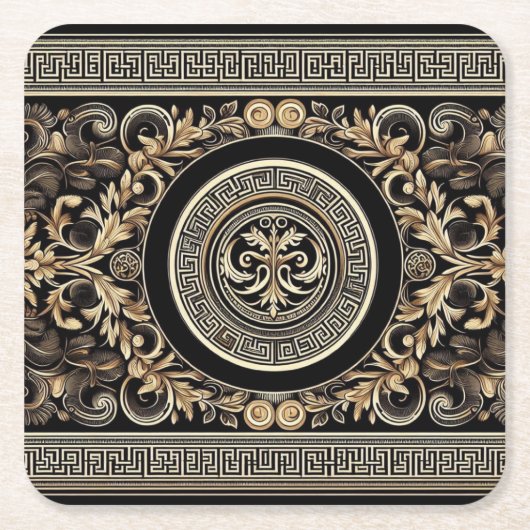 Oude Grieks Kartonnen Onderzetters (Voorkant)