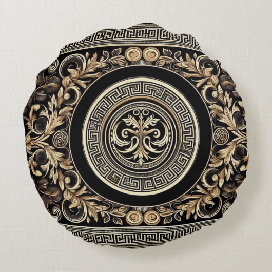 Oude Grieks Rond Kussen (Achterkant)