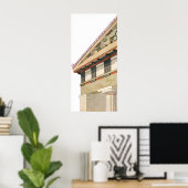 Oude Griekse Architectuur, Tempel van Athena Poster (Thuiskantoor)