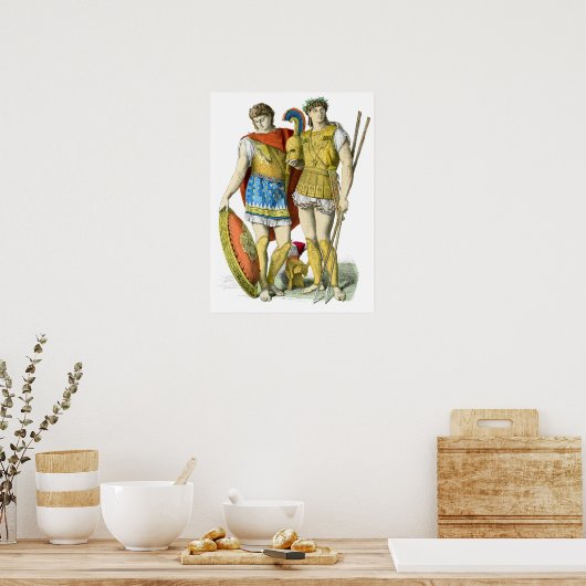 Oude Griekse arriors Poster (Keuken)
