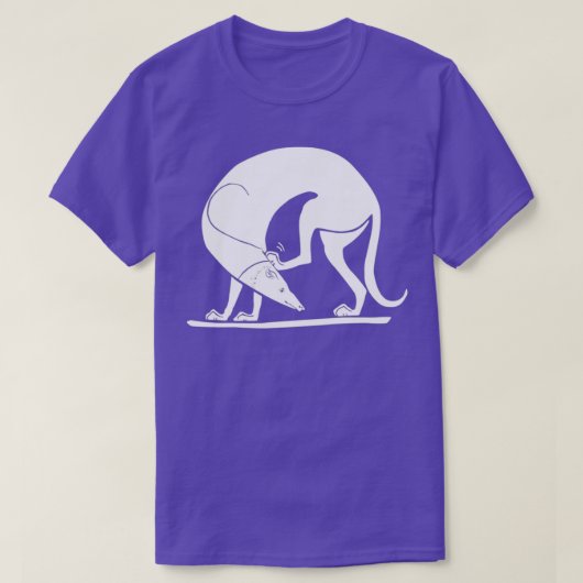 Oude Griekse Art Spartan Greyhound Hunting Dog T-shirt (Design voorkant)