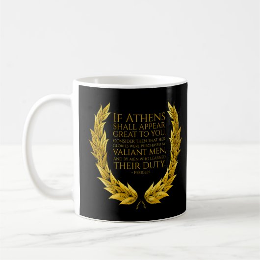 Oude Griekse Atheense prijsopgave - Pericles - Cla Koffiemok (Links)